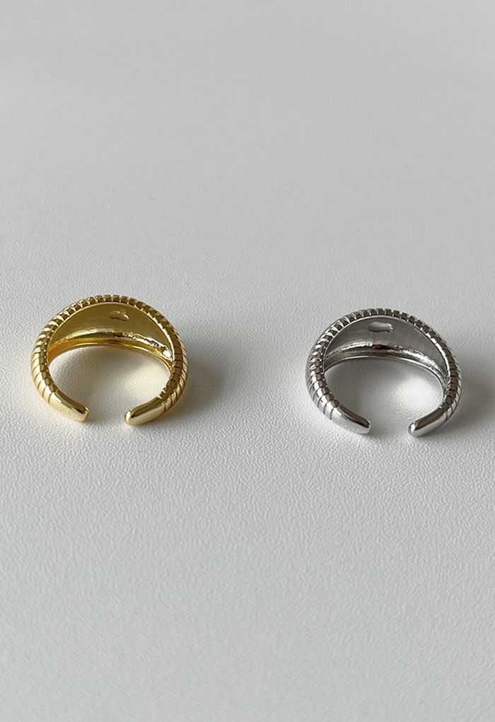 Croissant Shape Open Ring