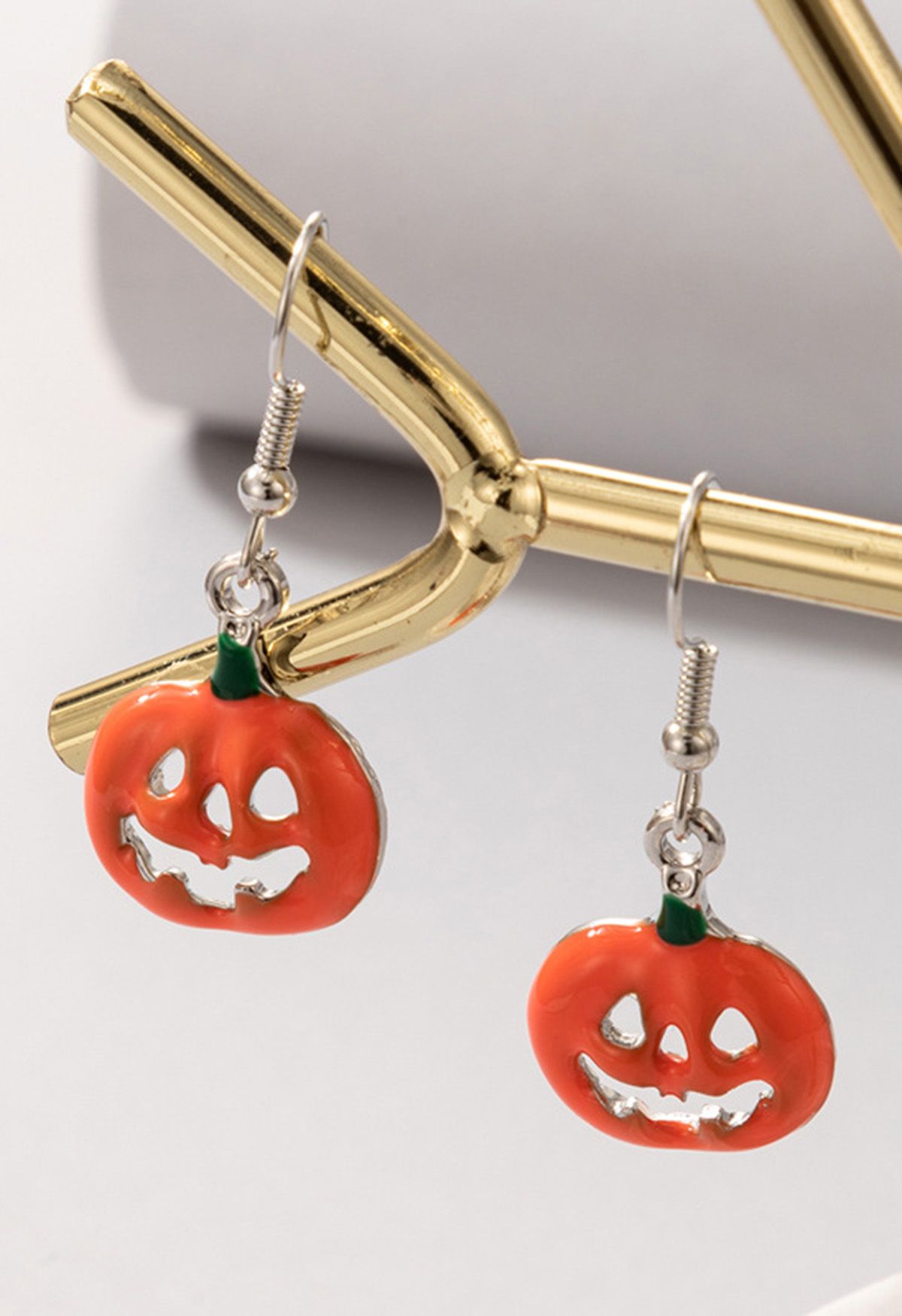 Melting Hollow Out Pumpkin Earrings